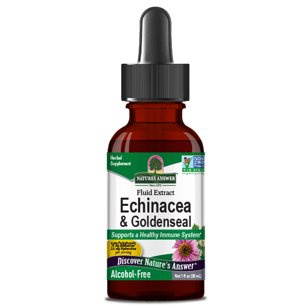 Echinacea and Goldenseal Root Alcohol Free 1oz