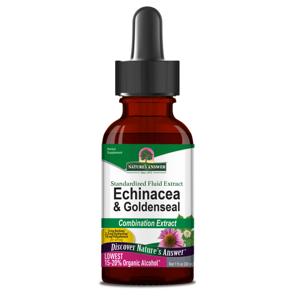 Echinacea and Goldenseal Root 1oz Low Alcohol