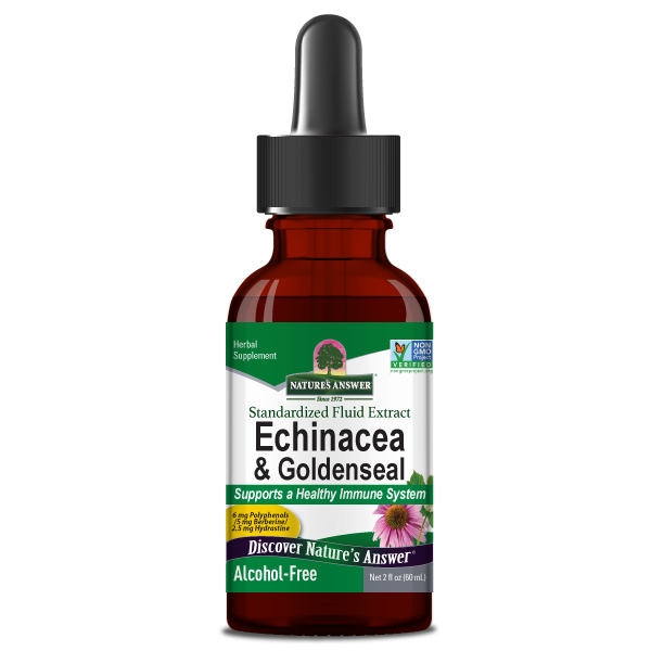 Echinacea and Goldenseal Root Alcohol Free Extract 2 oz